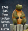 Two Ledge Turtles (Sitting up)