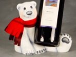 Bundle Up Polar Bear Wine Caddy