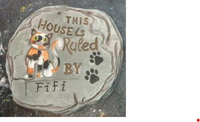 House Ruled by Cat Stepping Stone