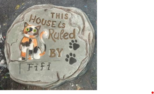 House Ruled by Cat Stepping Stone