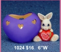 Heart Belly Bunny Candle Cup