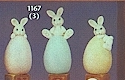 Three Bunnies Climbing Eggs