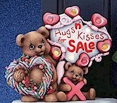Hugs and Kisses For Sale Bear