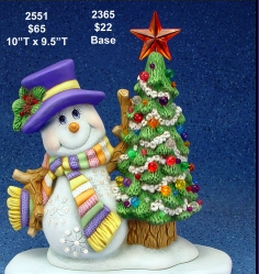 Snowman With Tree