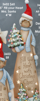 14.75" Fill your Heart Mrs. Santa