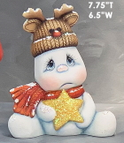 Sweet Love Snowman Sitting